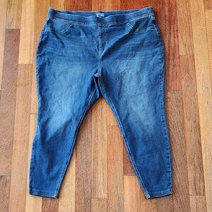 Terra & Sky Blue Faded Stretch Waist Plus Size Jeans Size 3X